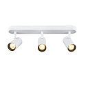 SLV wall and ceiling luminaire NOBLO� TRIPLE PHASE DTW 3 flames, round, Dim-To-Warm IP20, white dimmable