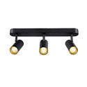SLV V�g- og Loftlampe NOBLO� TRIPLE PHASE DTW 3-flammer, rund, Dim-To-Warm IP20, sort d�mpbar