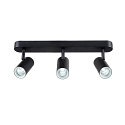 SLV V�g- og Loftlampe NOBLO� TRIPLE PHASE DTW 3-flammer, rund, Dim-To-Warm IP20, sort d�mpbar
