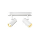 V�g- og Loftlampe NOBLO� DOUBLE PHASE 2-flammer, rund IP20, hvid d�mpbar