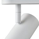 SLV V�g- og Loftlampe NOBLO� DOUBLE PHASE 2-flammer, rund IP20, hvid d�mpbar