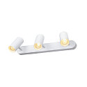SLV wall and ceiling luminaire NOBLO� TRIPLE PHASE 3 flames, round IP20, white dimmable