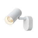 SLV V�g- og Loftlampe NOBLO� SINGLE PHASE 1-flamme, rund IP20, hvid d�mpbar