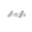 SLV V�g- og Loftlampe NOBLO� DOUBLE PHASE 2-flammer, rund IP20, hvid d�mpbar