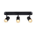 V�g- og Loftlampe NOBLO� TRIPLE PHASE 3-flammer, cylindrisk, kardanisk drejning IP20, sort d�mpbar