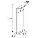 SLV Udend�rs stativlampe ORDI II POLE 70 firkantet, med sensor IP54, sort 