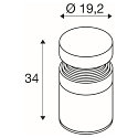 SLV bollard lamp CONCRETE POLE 35 IP65, grey