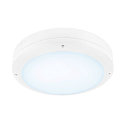 SLV V�g- og Loftlampe OUTDOOR BULKHEAD V 360 HF med sensor, CCT Switch, slagfast, omskiftelig IP65, hvid, lakeret 