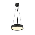 SLV Loftlampe DECONA 30 CL rund, egnet til VDU-arbejdsstationer IP44, sort, lakeret d�mpbar