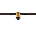 Skinne spot FIXT-IT! rund, indbygget version, egnet til VDU-arbejdsstationer IP20, guld, sort, lakeret d�mpbar