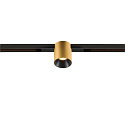 Skinne spot FIXT-IT! rund, indbygget version, egnet til VDU-arbejdsstationer IP20, guld, sort, lakeret d�mpbar