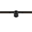 SLV Skinne spot FIXT-IT! rund, indbygget version, egnet til VDU-arbejdsstationer IP20, sort, lakeret d�mpbar
