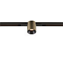 SLV Skinne spot FIXT-IT! rund, indbygget version, egnet til VDU-arbejdsstationer IP20, bronze, sort, lakeret d�mpbar