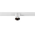 Skinne spot FIXT-IT! rund, overflademonteret version, egnet til VDU-arbejdsstationer IP20, sort, hvid, lakeret d�mpbar