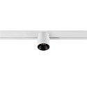SLV Skinne spot FIXT-IT! rund, overflademonteret version, egnet til VDU-arbejdsstationer IP20, sort, hvid, lakeret d�mpbar