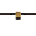 Skinne spot FIXT-IT! rund, indbygget version, egnet til VDU-arbejdsstationer IP20, guld, sort, lakeret d�mpbar
