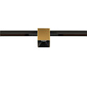 SLV Skinne spot FIXT-IT! rund, indbygget version, egnet til VDU-arbejdsstationer IP20, guld, sort, lakeret d�mpbar