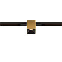 SLV track spot FIXT-IT! round, built-in version, suitable for VDU workstation IP20, gold, black, lacquered dimmable