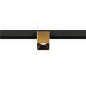 SLV Skinne spot FIXT-IT! rund, overflademonteret version, egnet til VDU-arbejdsstationer IP20, guld, sort, lakeret d�mpbar