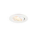 ceiling recessed luminaire NEW TRIA� 45 round, suitable for VDU workstation IP20, white, lacquered 