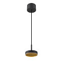 Pendel GRIP! FLAT IP20, guld, sort d�mpbar
