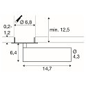 SLV ceiling recessed luminaire GRIP!M cylindrical IP20, black, white, lacquered dimmable