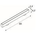 SLV Udend�rs wall luminaire GALEN PRO 60 IP65, antracit, lakeret d�mpbar