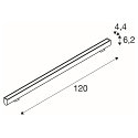 SLV Udend�rs wall luminaire GALEN PRO 120 IP65, antracit, lakeret d�mpbar