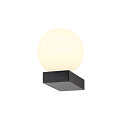 V�glampe SUN WL UP rund G9 IP20, sort, lakeret d�mpbar