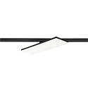 SLV 3-faset spot SIGHT PANEL firkantet, egnet til VDU-arbejdsstationer IP20, sort, lakeret 