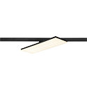 SLV 3-faset spot SIGHT PANEL firkantet, egnet til VDU-arbejdsstationer IP20, sort, lakeret d�mpbar
