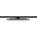 SLV 3-faset spot SIGHT PANEL firkantet, egnet til VDU-arbejdsstationer IP20, sort, lakeret d�mpbar