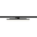 3-phase spot SIGHT PANEL square, suitable for VDU workstation IP20, black, lacquered dimmable