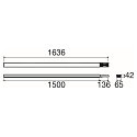 SLV Lysb�nd system tilslutning EASYLIGHT BC 1500 5 25 WH ON-OFF 5-polet, med d�ksel, hvid, trafik hvid