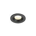 Indbygnings loftlampe NUMINOS� XS rund, egnet til VDU-arbejdsstationer IP20, sort, lakeret d�mpbar