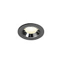 Indbygnings loftlampe NUMINOS� XS egnet til VDU-arbejdsstationer IP20, sort d�mpbar