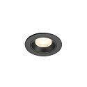 Indbygnings loftlampe NUMINOS� XS rund, egnet til VDU-arbejdsstationer IP20, sort, lakeret d�mpbar