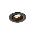 Indbygnings loftlampe NUMINOS� MOVE XS rund, egnet til VDU-arbejdsstationer IP20, sort, lakeret d�mpbar