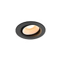 Indbygnings loftlampe NUMINOS� MOVE XS rund, egnet til VDU-arbejdsstationer IP20, sort, hvid, lakeret d�mpbar
