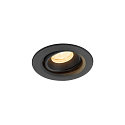 Indbygnings loftlampe NUMINOS� MOVE XS rund, egnet til VDU-arbejdsstationer IP20, sort, lakeret d�mpbar