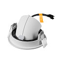 SLV Indbygnings loftlampe NUMINOS� GIMBLE S rund, egnet til VDU-arbejdsstationer IP20, hvid, lakeret d�mpbar