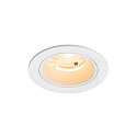 Indbygnings loftlampe NUMINOS� S rund, egnet til VDU-arbejdsstationer IP20, hvid, lakeret d�mpbar