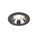Indbygnings loftlampe NUMINOS� S egnet til VDU-arbejdsstationer IP20, chrom, sort d�mpbar