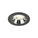 Indbygnings loftlampe NUMINOS� S egnet til VDU-arbejdsstationer IP20, chrom, sort d�mpbar