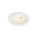 Indbygnings loftlampe NUMINOS� S rund, egnet til VDU-arbejdsstationer IP20, hvid, lakeret d�mpbar