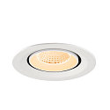 SLV Indbygnings loftlampe NUMINOS� GIMBLE M egnet til VDU-arbejdsstationer IP20, hvid, lakeret d�mpbar