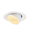 SLV Indbygnings loftlampe NUMINOS� GIMBLE M egnet til VDU-arbejdsstationer IP20, hvid, lakeret d�mpbar