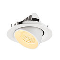 SLV Indbygnings loftlampe NUMINOS� GIMBLE M egnet til VDU-arbejdsstationer IP20, hvid, lakeret d�mpbar
