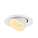SLV Indbygnings loftlampe NUMINOS� GIMBLE M egnet til VDU-arbejdsstationer IP20, hvid, lakeret d�mpbar