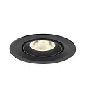 SLV Indbygnings loftlampe NUMINOS� GIMBLE M egnet til VDU-arbejdsstationer IP20, sort, lakeret d�mpbar
